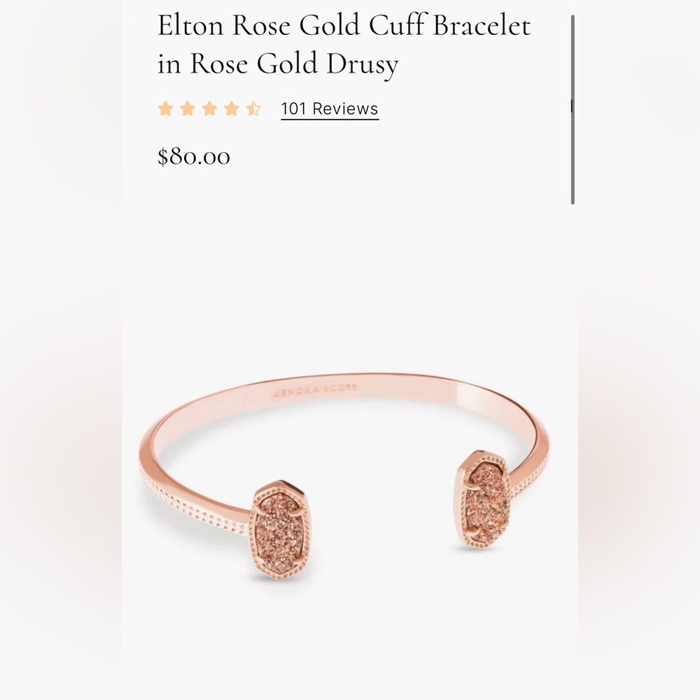 Elton Rose Gold Cuff Bracelet